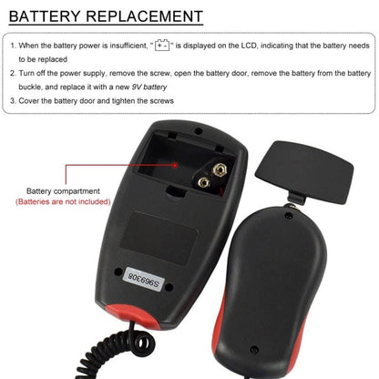 Digital Light Meter, Measuring Range: 1-100000 Lux, 1010B