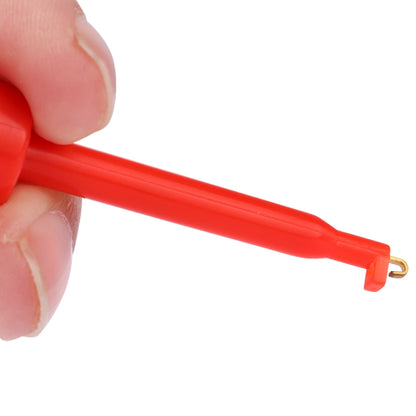 1 Pair 56mm Black and Red Hook Type Test Probe Clip (Large Size)