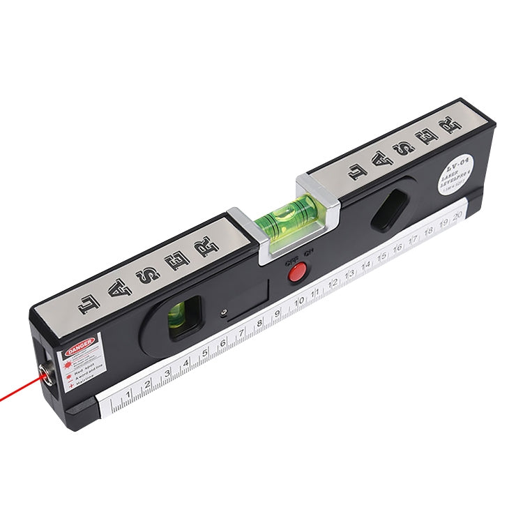 Laser Level with Tape Measure Pro 4 (100cm) / Level Bubbles with LED Light, LV-04