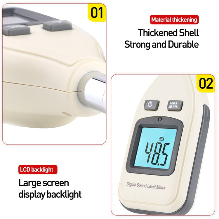 GM1351 Digital Sound Level Meter (Range: 30~130dBA)
