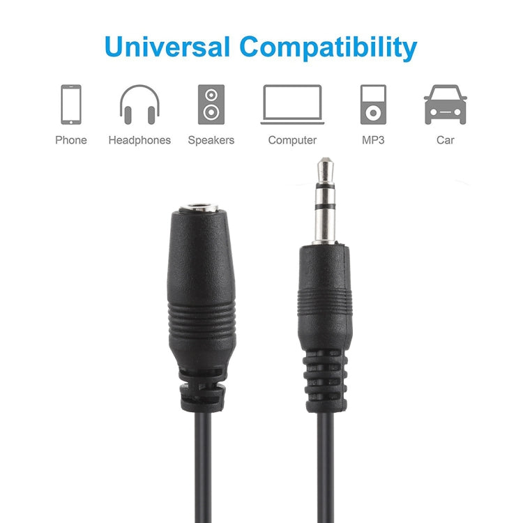3.5mm Male to 3.5mm Female Converter Cable, 1.5m, 1.5m