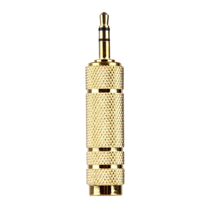 Gold Plated 3.5mm Plug to 6.35mm Stereo Jack Adaptor Socket Adapter, 3.5mm Male to 6.35 Female
