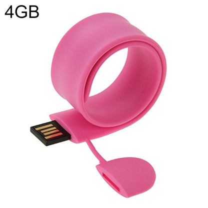 Silicone Bracelet USB Flash Disk with 4GB Memory, 4GB, 4GB (Orange), 4GB (Pink), 4GB (Purple)