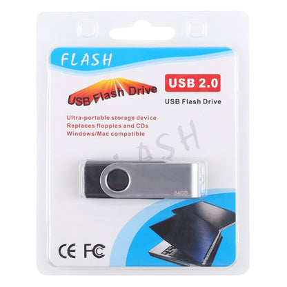 64GB Twister USB 2.0 Flash Disk(Black), 64GB/Black