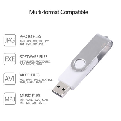 32GB Twister USB 2.0 Flash Disk(White), 32GB/White