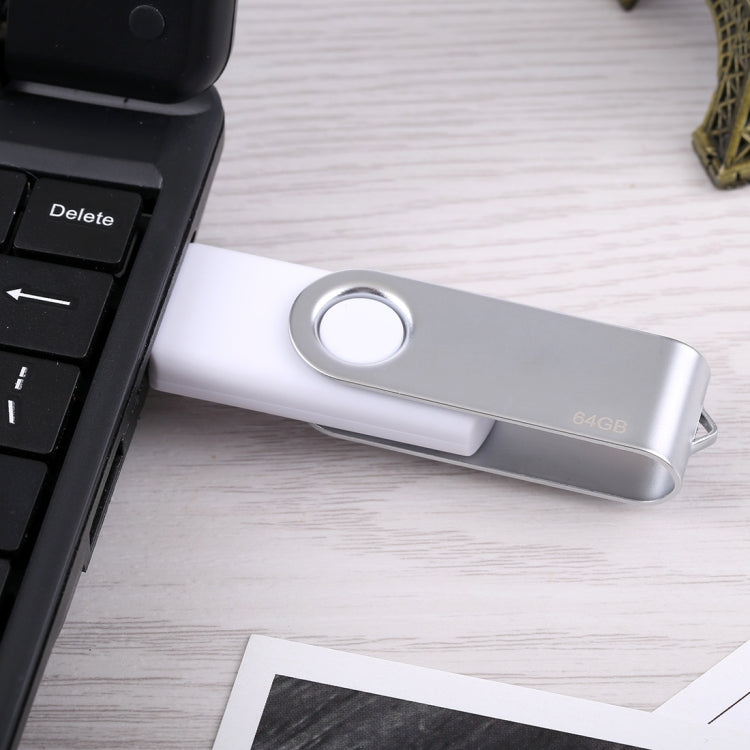 64GB Twister USB 2.0 Flash Disk(White), 64GB/White
