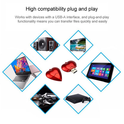 2GB Heart style USB Flash Disk, 2GB