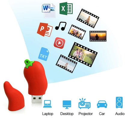 Hot Pepper Shape 16GB USB Flash Disk, 16GB