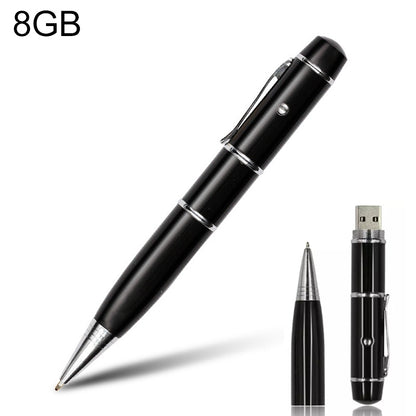 3 in 1 Laser Pen Style USB Flash Disk,8GB (Black), 8GB (Black)