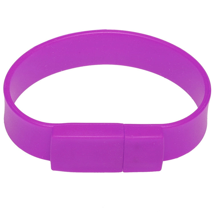 8GB Silicon Bracelets USB 2.0 Flash Disk, 8GB (Purple)