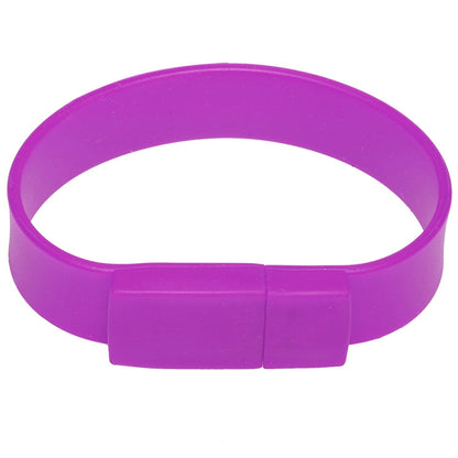 8GB Silicon Bracelets USB 2.0 Flash Disk, 8GB (Purple)