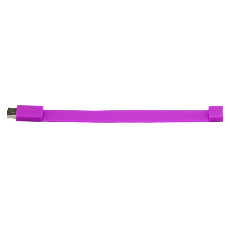 8GB Silicon Bracelets USB 2.0 Flash Disk, 8GB (Purple)