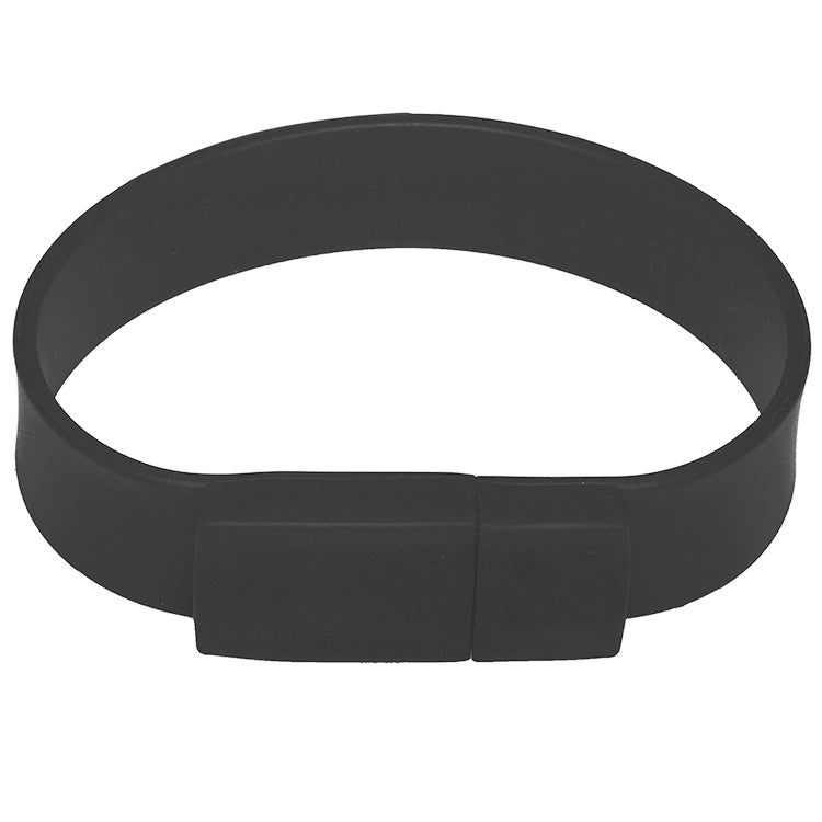 2GB Silicon Bracelets USB 2.0 Flash Disk, 2GB (Black)