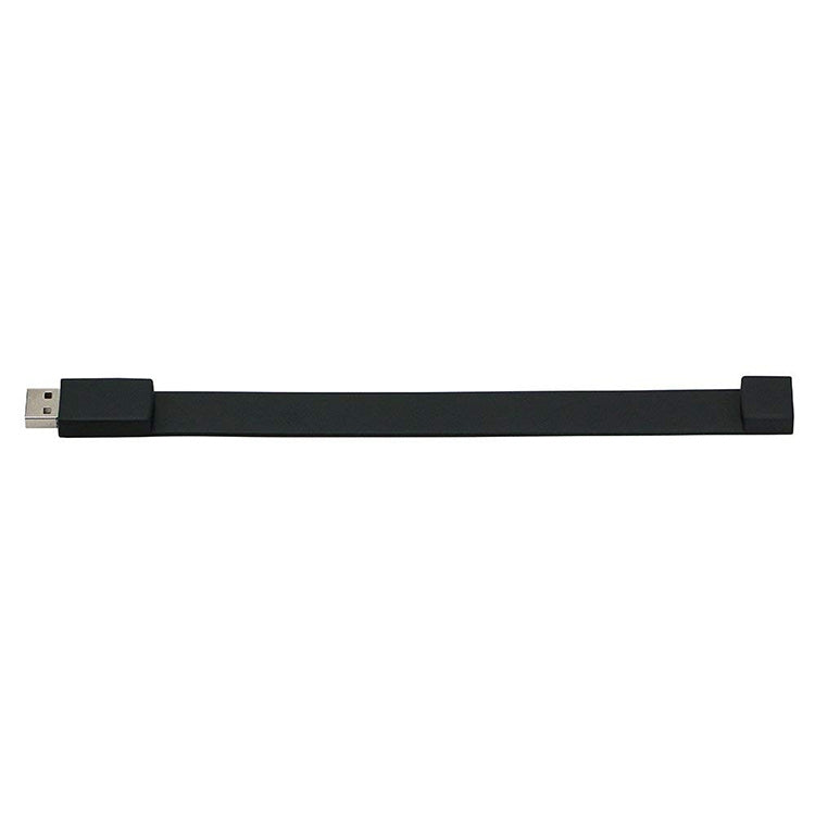 2GB Silicon Bracelets USB 2.0 Flash Disk, 2GB (Black)