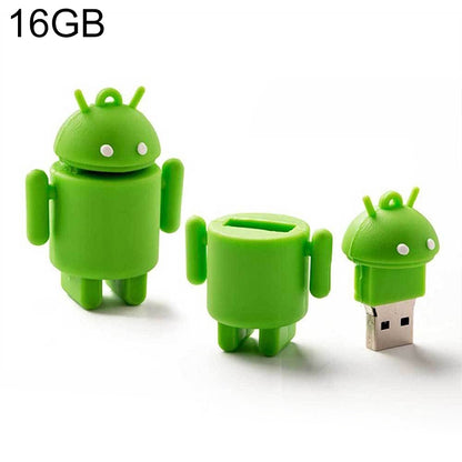 16GB Android Robot Style USB Flash Disk (Green), 16GB