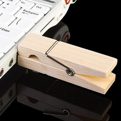 4 GB Wood Clip Style USB Flash Disk, 2GB, 4GB, 8GB