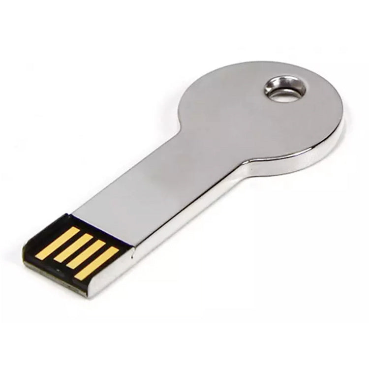 Silver Metal Key Style USB 2.0 Flash Disk (32GB)(Silver), 32GB
