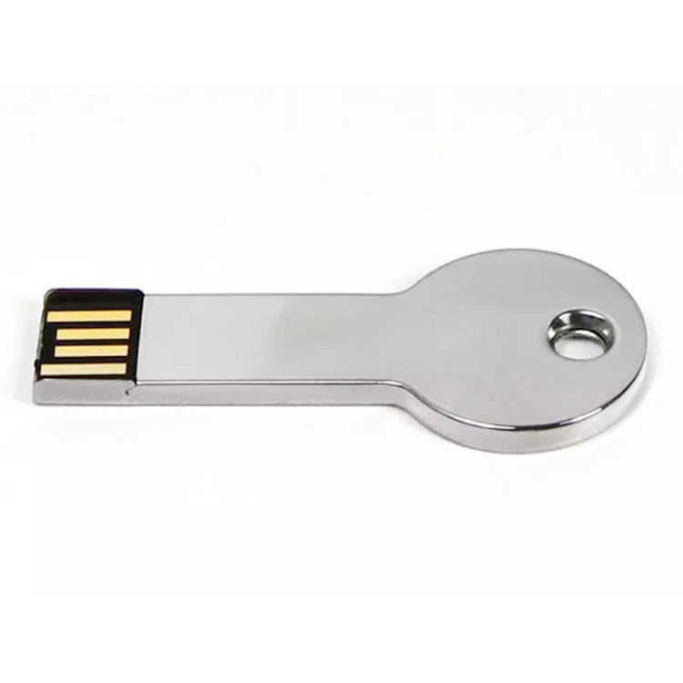 Silver Metal Key Style USB 2.0 Flash Disk (16GB)(Silver), 16GB
