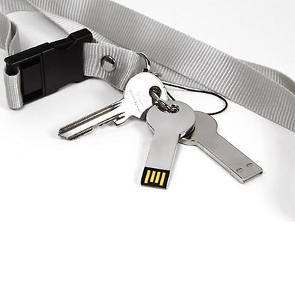 Silver Metal Key Style USB 2.0 Flash Disk (16GB)(Silver), 16GB