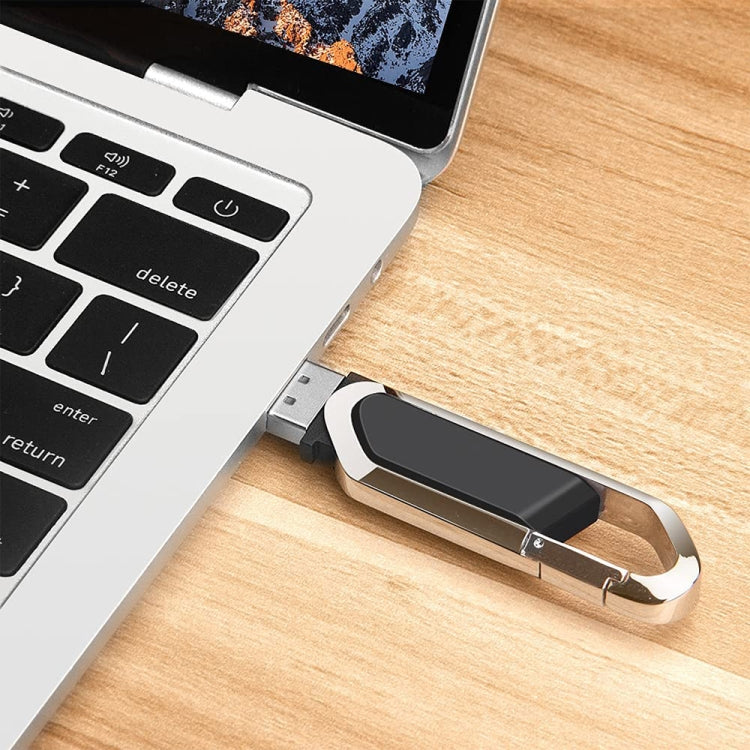 8GB Metallic Keychains Style USB 2.0 Flash Disk (Black), 8GB (Black)