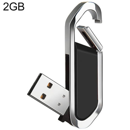 2GB Metallic Keychains Style USB 2.0 Flash Disk (Black), 2GB (Black)