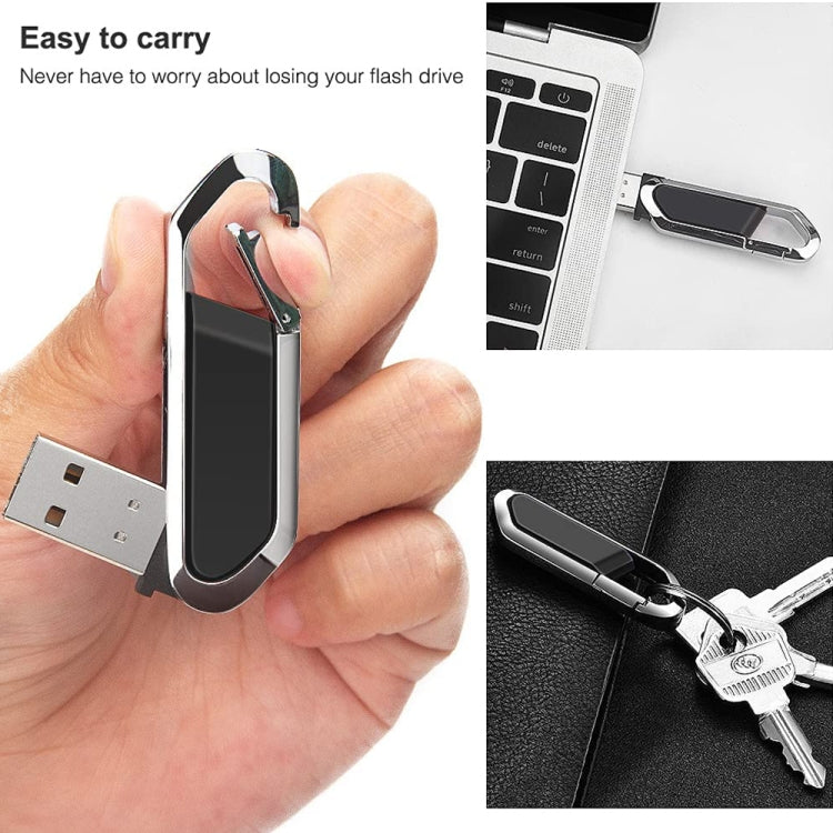 4GB Metallic Keychains Style USB 2.0 Flash Disk (Black), 4GB (Black)