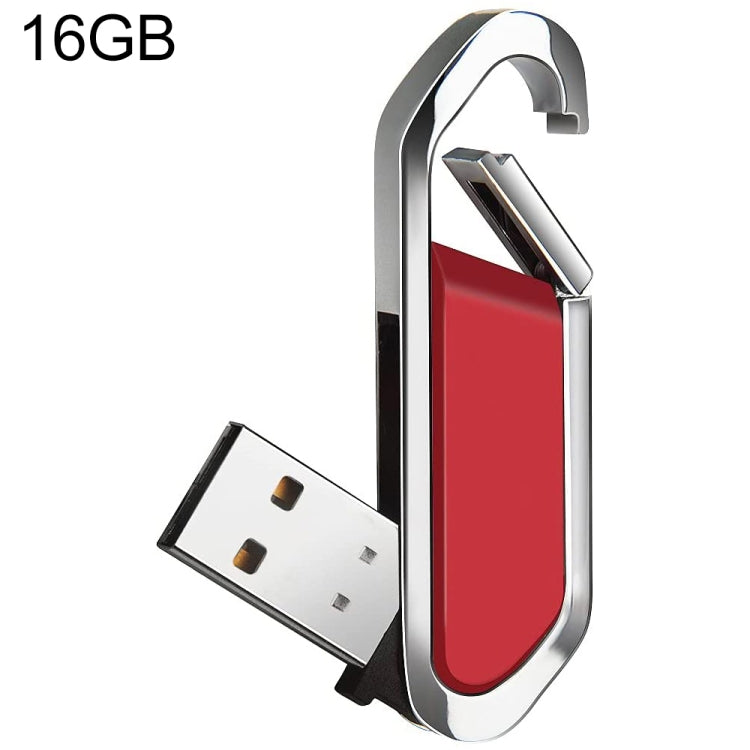 16GB Metallic Keychains Style USB 2.0 Flash Disk (Red), 16GB (Red)
