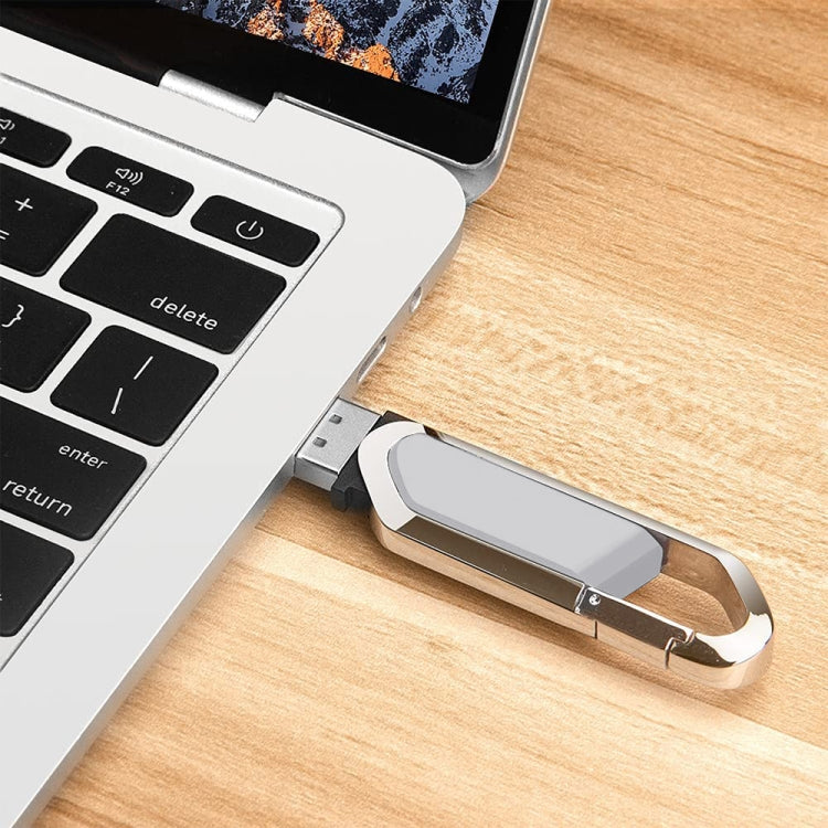 4GB Metallic Keychains Style USB 2.0 Flash Disk (Grey), 4GB (Grey)