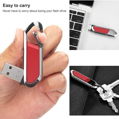 4GB Metallic Keychains Style USB 2.0 Flash Disk (Red), 4GB (Red)