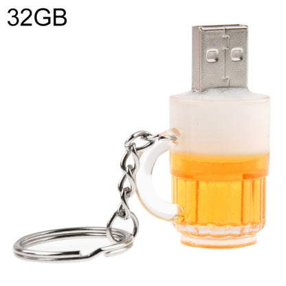 Beer Keychain Style USB Flash Disk with 32GB Memory, 32GB