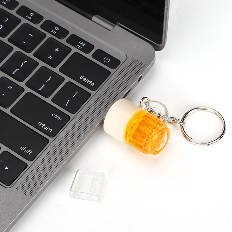 Beer Keychain Style USB Flash Disk with 32GB Memory, 32GB