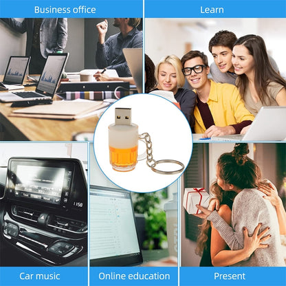 Beer Keychain Style USB Flash Disk with 2GB Memory, 2GB