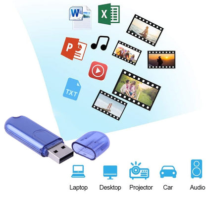 16GB USB Flash Disk, 16GB (Blue)