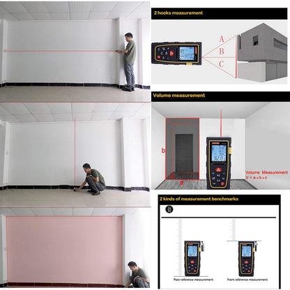 CP-100S Digital Handheld Laser Distance Meter, Max Measuring Distance: 100m, 100m
