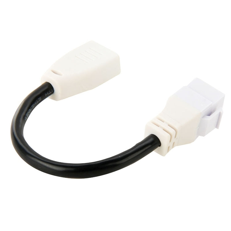 15cm High Speed V1.4 HDMI 19 Pin Female to HDMI 19 Pin Female Connector Adapter Cable, HDMI AF to AF (White)