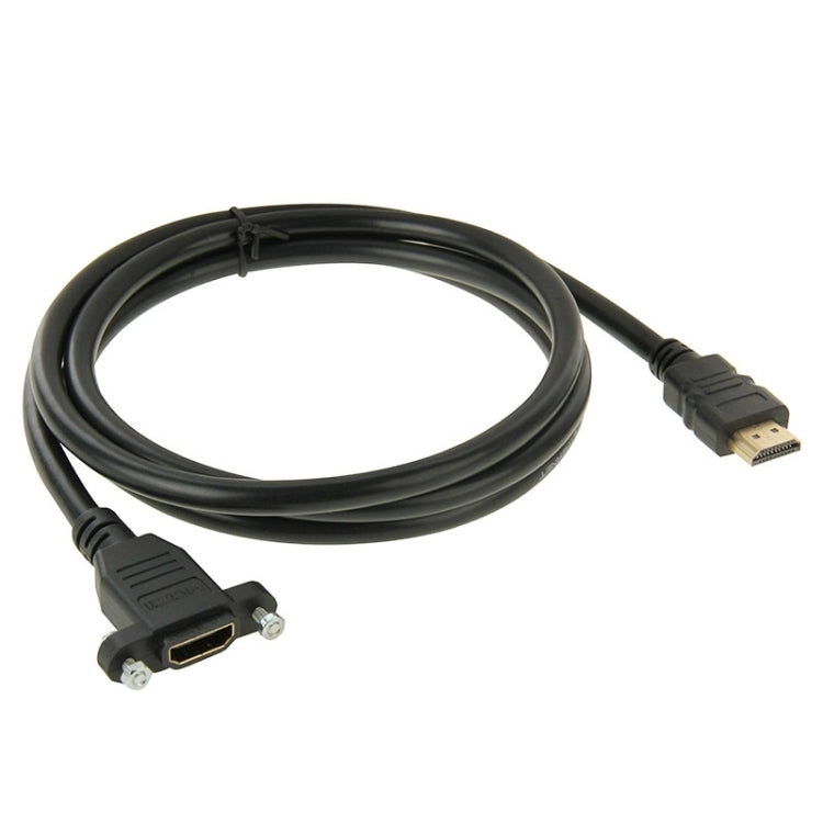 1.5m High Speed HDMI 19 Pin Male to HDMI 19 Pin Female Connector Adapter Cable, HDMI AM to AF with Ear Hole  (1.5m)