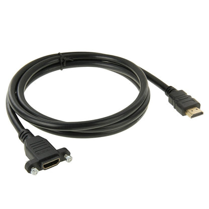 1.5m High Speed HDMI 19 Pin Male to HDMI 19 Pin Female Connector Adapter Cable, HDMI AM to AF with Ear Hole  (1.5m)