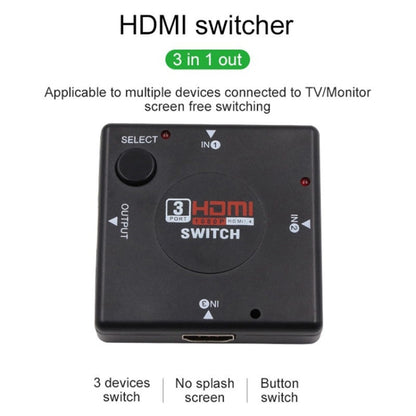 3 Ports 1080P HDMI Switch, 3 Port 1080P HDMI