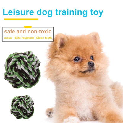 Cotton Rope Ball for Pets / Dog Cat Toy, Diameter 7.5cm (Random Color Delivery), Cotton Rope Ball