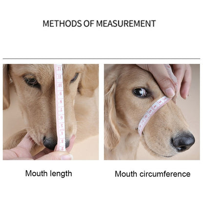 Steel Cage Style Dog Basket Wire Muzzle Protective Snout Cover with Leather Strap, Size: XXL, Size: XXL