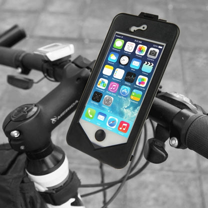 360 Degree Rotation 3 Layer (Plastic + Touch Panel Screen + Silicone Tray) Combination Bicycle Holder for iPhone 5 & 5S, 360 Degree Rotation Bicycle Holder