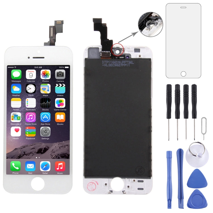 Digitizer Assembly (Original LCD + Frame + Touch Panel) for iPhone 5S, For iPhone 5S Black, For iPhone 5S White