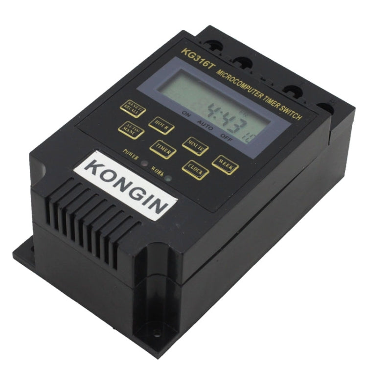KG316T AC 220V LCD Digital Display Microcomputer Timer Control Switch, AC 220V