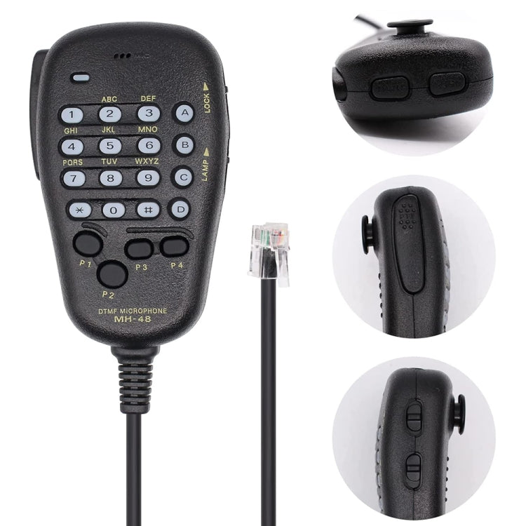 MH-48A6J DTMF Microphone for Yaesu MH-48A6J FT-7800R FT-8800 FT-8900R Radio