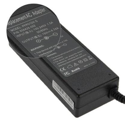 90W 19V 4.74A AC Adapter for HP Laptop, Output Tips:  4.8mm x 1.7mm, 19V 4.74A