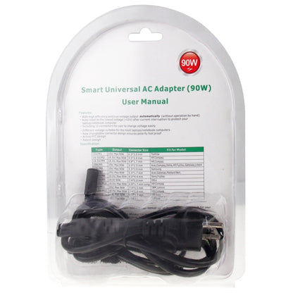 AU-90W+13 TIPS 90W 15V 6A Universal AC Power Adapter Charger with 13 Tips Connectors for Laptop Notebook, EU Plug, AU-90W