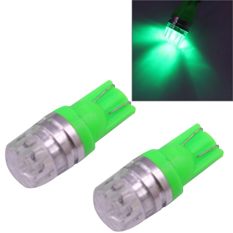 2 PCS T10 1.5W 60LM 1 LED Dark Blue COB LED Brake Light for Vehicles, DC12V