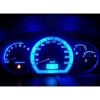 2 PCS T3 White Light 0.1W 5LM 1 LED SMD 3528 LED Instrument Light Bulb Dashboard Light for Vehicles, DC 12V, T3 0.1W