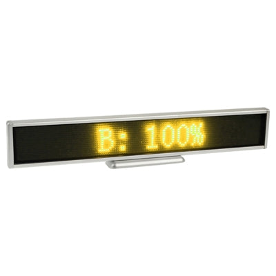 Display Resolution: 128 x 16 Pixels, Length: 41cm, Blue, Green, 黄光