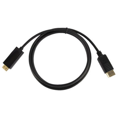 DisplayPort Male to HDMI Male Cable, Cable Length: 1.8m, DP to HDMI Male Black